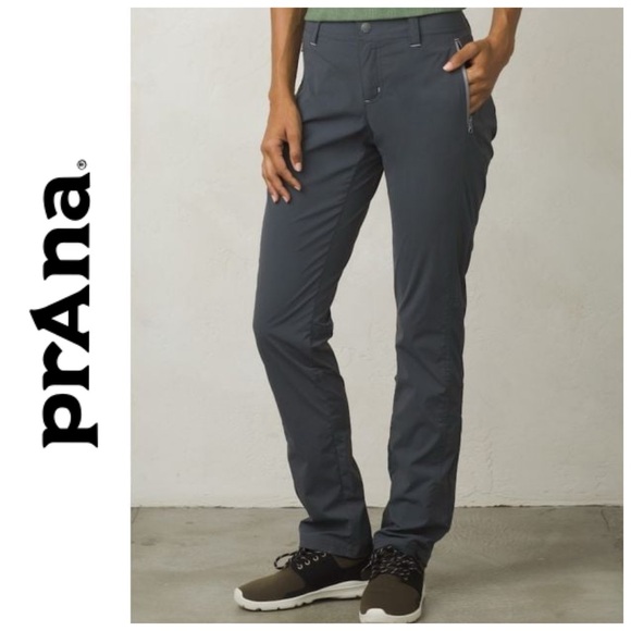Prana Pants - Prana Aria Pant Roll Up Convertible Utility Outdoor Hiking Coal Grey 12